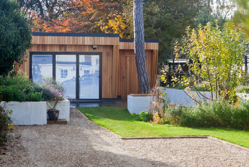 Garden room with cladding